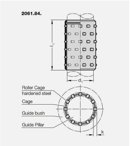 Rodillo de latón con herramienta de montaje para pilares guía y aplicaciones de matrices - Product Image 2