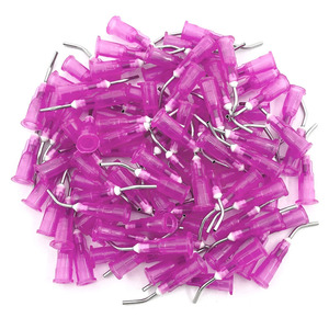 100 Piezas de Puntas de Dispensación de Flujo Precurvadas de Grado Dental de 18G, Puntas de Irrigación Oral Desechables de Punta Roma <span class=keywords><strong>para</strong></span> Blanqueamiento Dental, Material ABS - Product Image 2