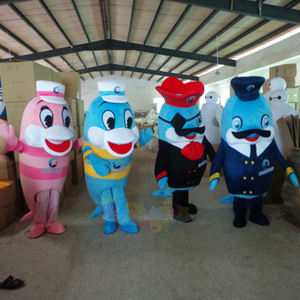 Costume de mascotte de dauphin personnalisé certifié CE, <span class=keywords><strong>tenue</strong></span> de personnage de cosplay sur mesure pour Noël et événements - Product Image 5