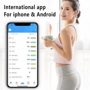Ai Smartphone App-Báscula de peso <span class=keywords><strong>digital</strong></span> conectada Retroiluminación Pesaje constante para Bluetooth USB Grasa corporal Médico Salud Dieta - Product Image 5