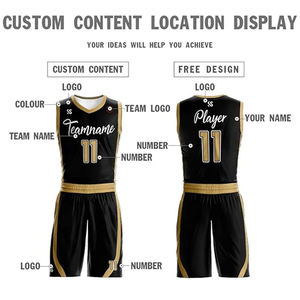 Paket seragam basket penuh, Quickdry tersublimasi reversibel warna merah desain seragam basket Eropa - Product Image 5