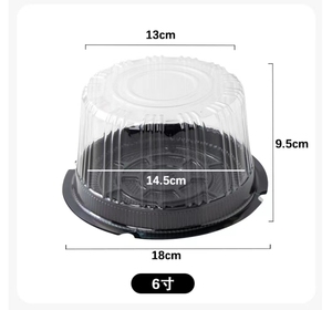 Dùng một lần bản lề Vòng container cấp thực phẩm nhựa bánh Box với nắp - Product Image 3