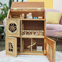 Cutie rotin maison de poupée et Mini enfant meubles poupée jouets semblant jouer pour bébé jouet accessoires décor jouant maison