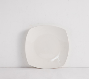 Factory Wholesale Square White <b>Porcelain</b> Dinnerware Set Ceramic Plates Bowls <b>Mugs</b> Tableware for Hotel Supermarket Custom LOGO - Product Image 5