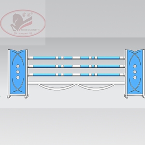 <strong>Aluminum</strong> Horse <strong>Show</strong> Jumping <strong>Jumps</strong> Stands Equestrian <strong>Jumps</strong> Wing With Customer Logo Durable FEI Standard - Product Image 3