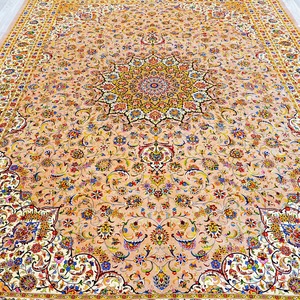 Tapis en soie floral fait main de luxe vintage Oman Oriental Persan Nain 250x350cm <span class=keywords><strong>à</strong></span> <span class=keywords><strong>vendre</strong></span> - Product Image 4