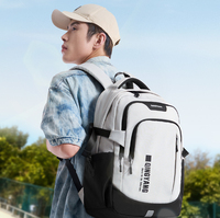 Sac à dos d'affaires imperméable personnalisé avec logo, antivol, multi-compartiments, pour ordinateur portable, pour hommes et femmes, idéal pour les voyages, l'université et l'école