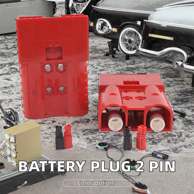 Factory Sales Red Battery Charging Plug with Auxiliary Contact 2 Pin Forklift Adapter Connector SRE160 SBE160A 320A