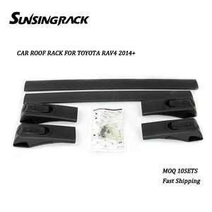 Barras Transversales para Techo Sunsing OEM ODM para <span class=keywords><strong>Toyota</strong></span> <span class=keywords><strong>RAV4</strong></span> 2014-2024, Aleación de Aluminio Resistente, Color Negro, Capacidad de 100 kg, Venta al Por Mayor de Fábrica - Product Image 1