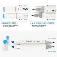 Ohuhu Marqueur Alcool Mélangeur 40 couleurs marqueur marqueur de dessin pour enfants Dessin Dessin Coloriage Adulte