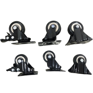 2 "3" 4 "5" <span class=keywords><strong>Small</strong></span> PU Chair Furniture Rodízios Rodízios são usados para cadeiras de escritório e todos os tipos de carrinhos de ferramentas móveis. - Product Image 1