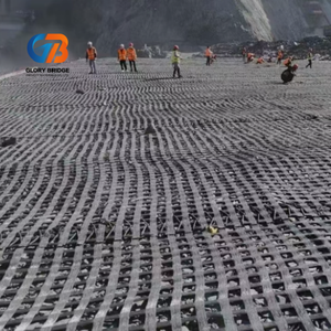Geogrid en plastique antirouille à double sens pour le renforcement des chaussées routières, prévient la déformation et est plus durable - Product Image 1