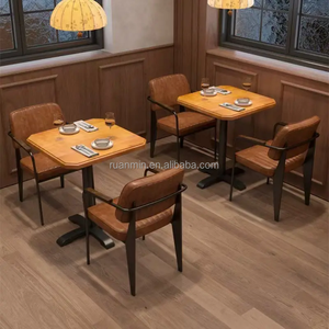 Juegos de Muebles de Restaurante de Diseño Moderno, Sofás <span class=keywords><strong>para</strong></span> Comida Rápida, Mesas y Sillas <span class=keywords><strong>para</strong></span> Cafeterías Comerciales, Cabinas de Comedor, Gran Venta en EE. UU. - Product Image 2