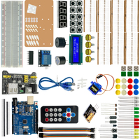 Kit de Démarrage Électronique OKY1037 : Composants Essentiels pour Enfants avec LED, Buzzer, Condensateur, Résistance et Kit de Boutons