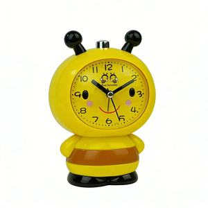 <strong>Bee</strong> Table Quartz Silent Melody or Simulated Bell Alarm <strong>Clock</strong> With Cute Design for Home Children Use - Product Image 1