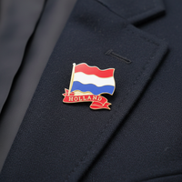 Badge de revers en métal plaqué or de haute qualité, émail souple ou dur, avec logo personnalisé