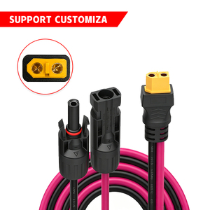 Câble adaptateur solaire étanche <span class=keywords><strong>MC4</strong></span> vers <span class=keywords><strong>XT60</strong></span> mâle, faisceau de charge pour panneau PV, pour station d'alimentation portable et batterie Lipo RC - Product Image 2