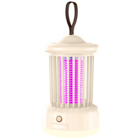 Lampe anti-moustiques silencieuse pour bébé, batterie intégrée, choc électrique, lumière violette, non toxique, élimination efficace des moustiques pour la maison et le camping