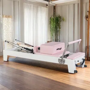 Wholesale Of New Products Reformer Pilates Jumping Board Reformer Pilates Machine Wood Customized Colors Mat Pilates Reformer