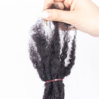 Grosir warna alami tidak diproses 100% rambut manusia interter ekstensi gimbal 8-30 inci