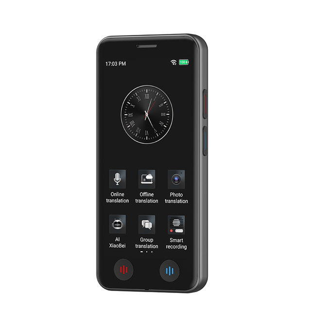 Language AI Translator Device High Accuracy Portable Online Offline Translation Offline&Recording&Photo Instant Translation