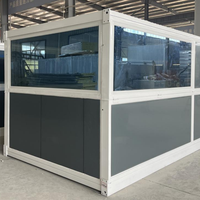 Maisonnette pliable préfabriquée mobile à structure en acier robuste et durable pour entrepôts et magasins éphémères