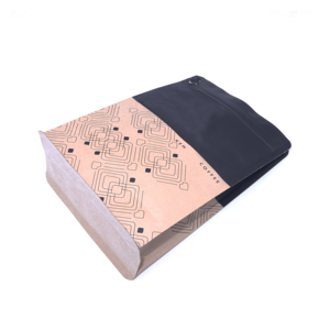 1Kg Bao Bì Vuông Giấy Kraft Trắng Nhôm Lá Mỏng Khối Đáy Cà Phê Đứng Lên Túi Túi - Product Image 2