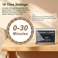 Nettoyeur à ultrasons pour baignoire métallique, machine à ultrasons sonique pour le nettoyage de bijoux dentaires et de lunettes, nettoyeur ultrasonique pour aligneurs et appareils ioniques