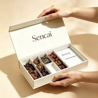 Boîte en forme de livre magnétique avec logo personnalisé, emballage en carton rigide, papier solide, estampage à chaud, boîtes cadeaux pour bonbons, chocolats