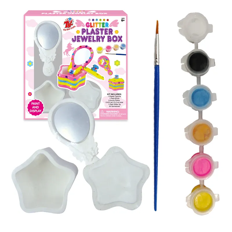 other Educational painting kit toy DIY Painting art paint ceramic tea set hand craft kits for kids