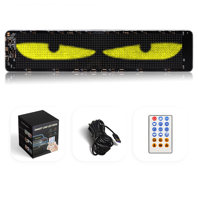 Flexible Car LED Display Screen Rear Window Electronic Sticker with WiFi Wireless Connection Premium LED Display for Vehicles