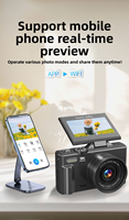 Caméra numérique 5K 30FPS, caméscope de vlogging 75MP, zoom 18X, WiFi, écran tactile, autofocus, enregistreur vidéo YouTube