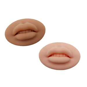 ริมฝีปากสีนู้ดซอฟท์ลาเท็กซ์สมจริงแต่งหน้าถาวร Pmu ซิลิโคนสัก Microblading <span class=keywords><strong>3D</strong></span> ริมฝีปากปฏิบัติผิว - Product Image 6