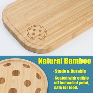 Planche à <span class=keywords><strong>Fromage</strong></span> en Bambou avec Poignée, <span class=keywords><strong>Plateau</strong></span> de Service pour les Clubs de Pickleball, 17x8,5 Pouces, 8.5 Pouces - Product Image 5