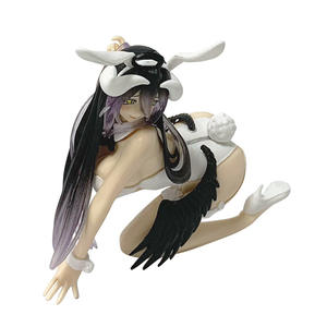 Figurine de fille lapin <span class=keywords><strong>sexy</strong></span> avec boîte, poupée <span class=keywords><strong>Albedo</strong></span> d'anime, 3 styles assis et accroupis, thème maillot de bain de fille lapin, figurine d'anime jouet - Product Image 5