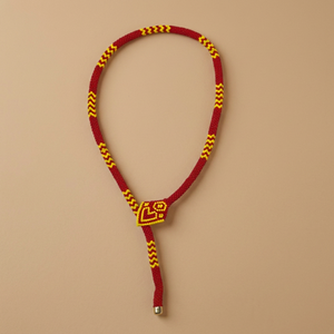 Collier Serpent en Perles Rouges et Jaunes Fait Main, Cordon Perlé Réglable avec Pendentif, Accessoire de Mode, Cadeau - Product Image 1
