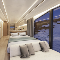 Maison Capsule Intelligente Modulaire M30L Alimentée à l'Énergie Solaire, Étanche, Isolation Multi-Couches, Préfabriquée en Acier Léger, pour Cuisine, Camping et Entrepôt