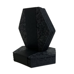 Napperon de tasse en feutre personnalisé bon marché, tapis de tasse en liège coloré, dessous de verre en feutre - Product Image 4