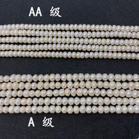 Taille de gros 4MM à 8MM rond blanc perle d'eau douce naturel baroque brin de perles en vrac pour la fabrication de colliers de bijoux