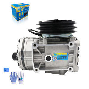 Compresor de <span class=keywords><strong>Aire</strong></span> <span class=keywords><strong>Acondicionado</strong></span> para Automóvil de 12 V/24 V 5266 N83-304141T, N83304141T, ET210L25237C, Tipo York, Compatible con Kenworth - Product Image 1