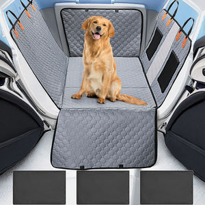 Housse de siège de <span class=keywords><strong>voiture</strong></span> de voyage étanche de luxe pour animaux de compagnie avec panneau de chargement pour chiens et chats Tapis et coussin de siège arrière faciles <span class=keywords><strong>à</strong></span> enfiler - Product Image 2