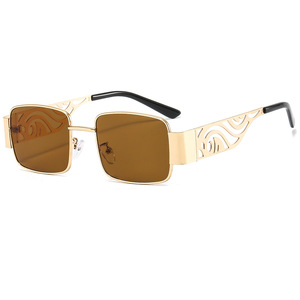 Psn <b>Square</b> <b>Sunglasses</b> Full Rim UV400 Fashion Unisex Outdoor Adult Metal Frame - Product Image 5