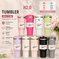 Gobelet isotherme en acier inoxydable à paroi épaisse personnalisé de 870 ml (30 oz), adapté à une utilisation en extérieur et portable pour les voitures