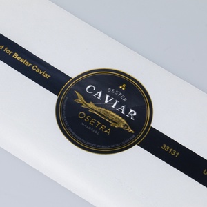 Etiqueta Adhesiva Biodegradable Impermeable, Papel Texturizado con Relieve de Lámina de Aluminio Dorado, Impresión Serigráfica - Product Image 6