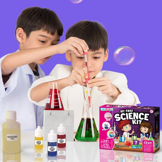 Cpc ensemble de jouets amusants pour enfants, apprendre plus de connaissances scientifiques, kit de jouets scientifiques magiques, changement de couleur, expériences chimiques