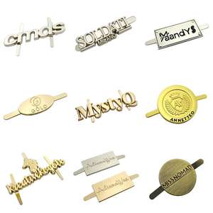 Etiquetas de <span class=keywords><strong>metal</strong></span> personalizadas con logotipo en relieve de acero inoxidable para bolsos - Product Image 4