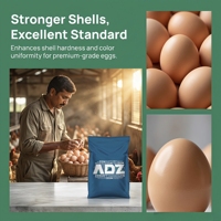 Enzyme dégradante d'afaltoxine B1 ADZ cible 6 types de mycotoxines, additifs détoxifiants pour l'alimentation animale pour volailles, animaux aquatiques et bétail.