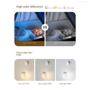 <b>Modern</b> Simple Iron LED Wall <b>Lamps</b> Wall-Mounted Dimmable Black <b>Shade</b> Creative Cartoon Living Room Small Chandelier - Product Image 4