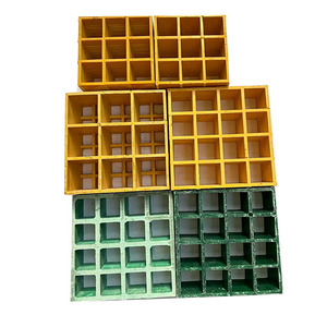 Rejilla de fibra de vidrio, suelo de rejilla para lavado de coches, placa de cubierta de piscina de aguas residuales, placa de rejilla de drenaje, soporte de carga fuerte y fuerte - Product Image 3