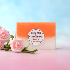 Grosir MARIYA 100% asam Kojic alami murni buatan tangan pemutih kulit wajah sabun Anti jerawat sabun asam Kojic dengan Glutathione - Product Image 2